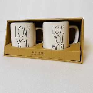 Rae Dunn Love you and love you more mugs